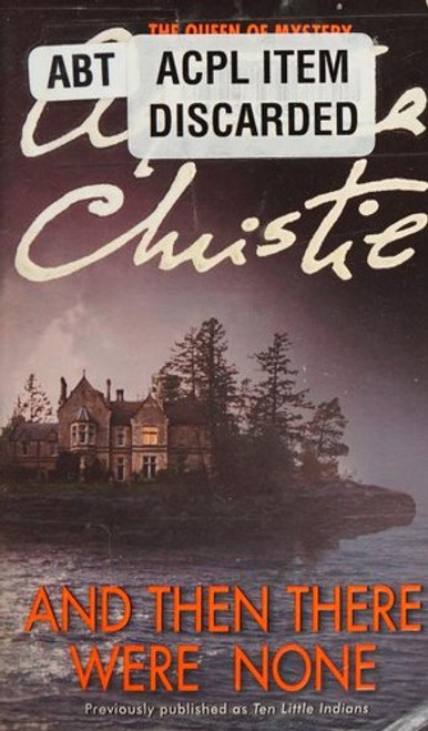 And Then There Were None front cover by Agatha Christie, ISBN: 0062073486