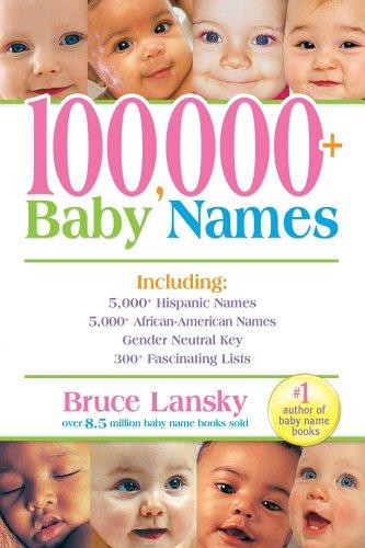 100,000 Plus Baby Names front cover by Bruce Lansky, ISBN: 0684039990
