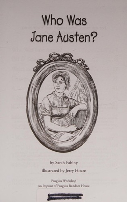 Who Was Jane Austen? front cover by Sarah Fabiny, ISBN: 0448488639