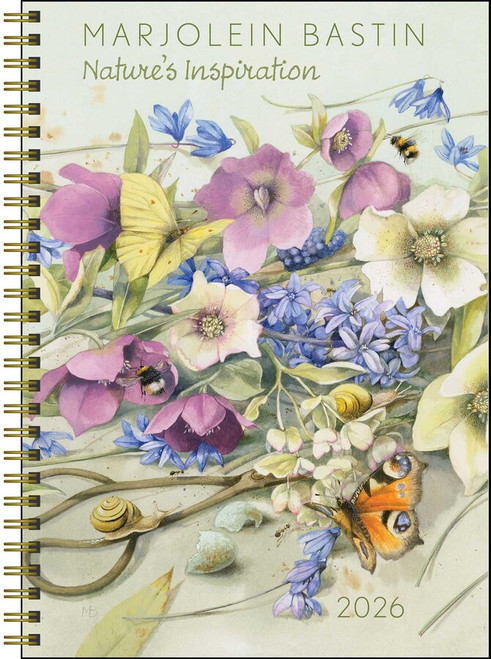 Marjolein Bastin Nature's Inspiration 2026 Engagement Calendar front cover by Marjolein Bastin, ISBN: 1524896578