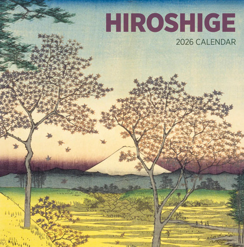 Hiroshige 2026 Wall Calendar front cover by Utagawa Hiroshige,Pomegranate, ISBN: 1087511240