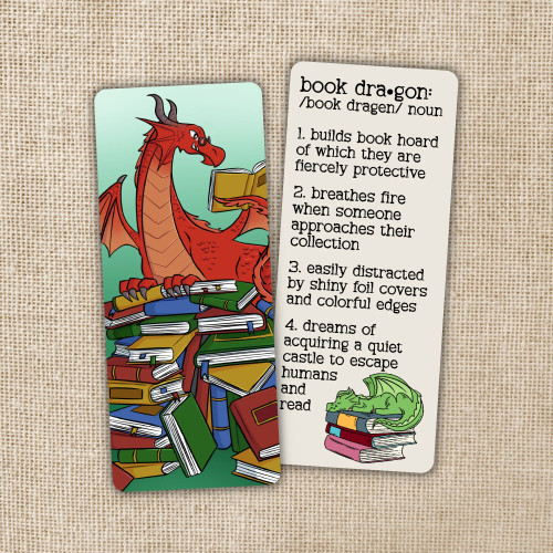 Book Dragon Bookmark front cover