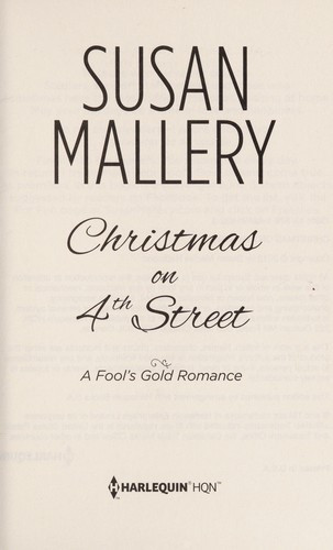 Christmas On 4th Street (Fool's Gold Romance) front cover by Susan Mallery, ISBN: 0373777825