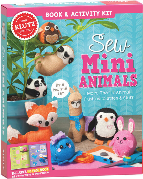 Sew Mini Animals Toy front cover by Klutz, ISBN: 1338106449