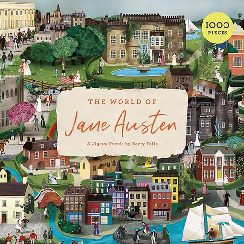 The World of Jane Austen 1000 Piece Puzzle front cover, ISBN: 1786279118