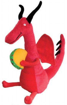 Dragons Love Tacos Plush, 10" front cover by Adam Rubin, ISBN: 1579823874