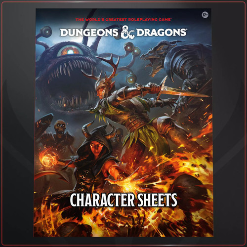 Dungeons & Dragons 2024 Character Sheets Player Accessories front cover, ISBN: 0786969806