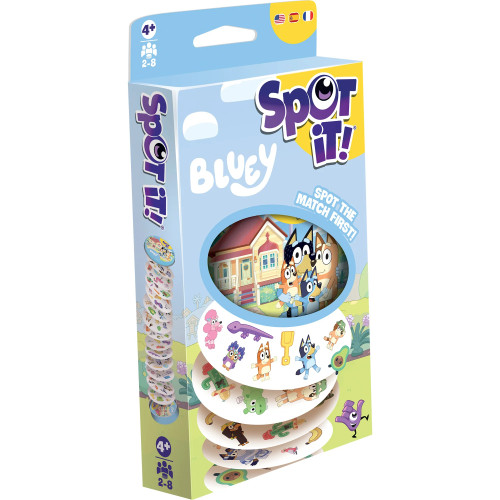 Spot It! Bluey Card Game front cover
