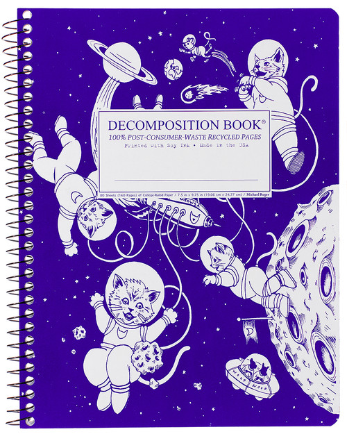 Kittens in Space Coilbound Decomposition Book Lined front cover, ISBN: 1412416280