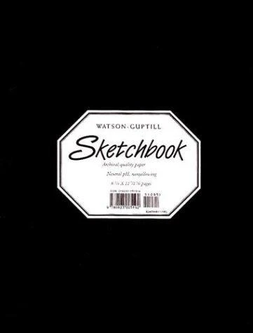 Sketchbook Black Cover 8 1/4 X 11" front cover by Watson-Guptill, ISBN: 0823005194