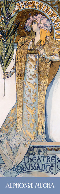 Gismonda Bookmark front cover by Alphonse Mucha, ISBN: 0764985655