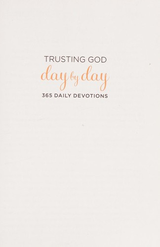Trusting God Day by Day: 365 Daily Devotions front cover by Joyce Meyer, ISBN: 0446538582