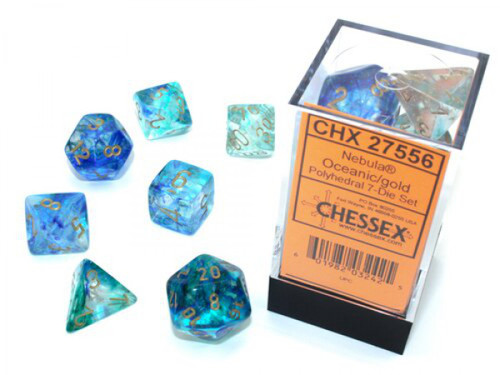 Nebula Oceanic Turquoise/Gold 7-Die Set front cover
