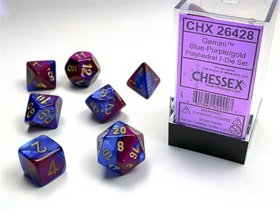 Gemini Blue-Purple/Gold 7-Die Set front cover