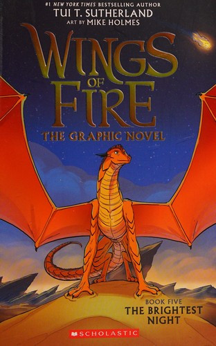 The Brightest Night 5 Wings of Fire Graphic Novel front cover by Tui T. Sutherland, ISBN: 1338730851
