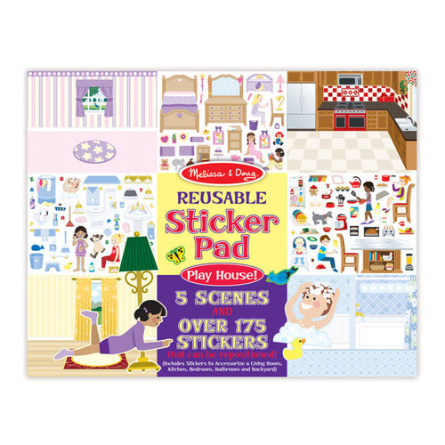 Play House! Reusable Sticker Pad front cover by Melissa & Doug