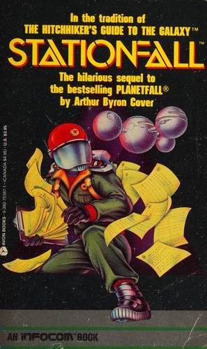 Stationfall front cover by Arthur Byron Cover, ISBN: 0380753871