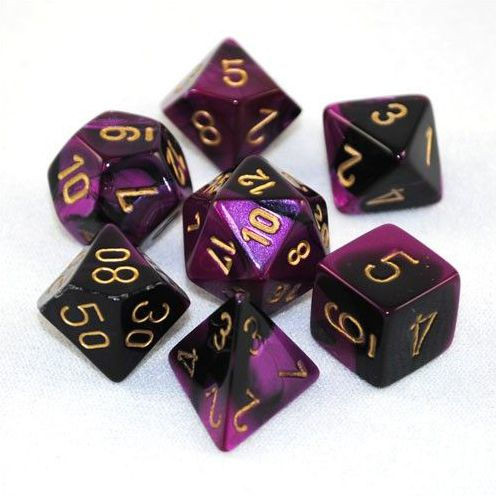 Gemini Black-Purple/Gold 7-Die Set front cover