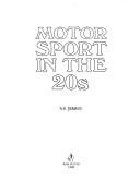 Motor Sport in the 20s front cover by A. B. Demaus, ISBN: 086299599X