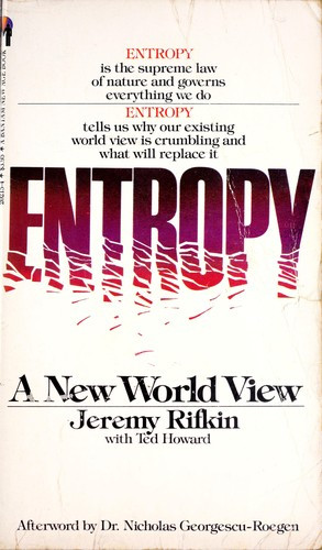 Entropy:  A New World View front cover by Jeremy Rifkin,Ted Howard, ISBN: 0553202154