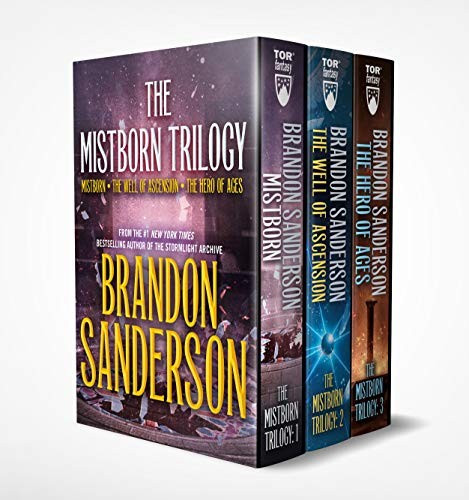 Mistborn Boxed Set I: The Well of Ascension, Hero of Ages (The Mistborn Saga) front cover by Brandon Sanderson, ISBN: 125026717X