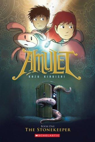 The Stonekeeper 1 Amulet front cover by Kazu Kibuishi, ISBN: 0439846811