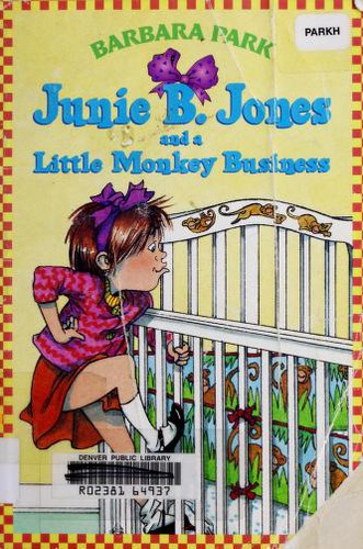A Little Monkey Business 2 Junie B. Jones front cover by Barbara Park, ISBN: 0679838864