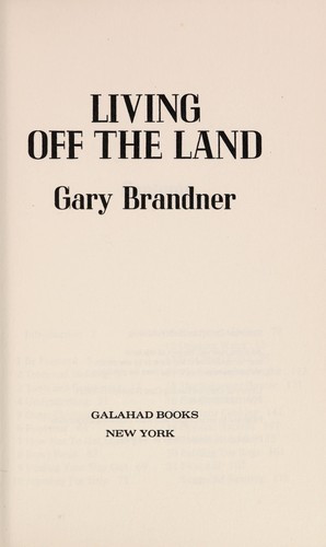 Living Off the Land front cover by Gary Brandner, ISBN: 0883651696