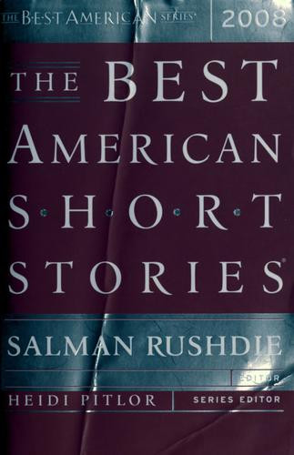 The Best American Short Stories 2008 front cover by Salman Rushdie, ISBN: 0618788778