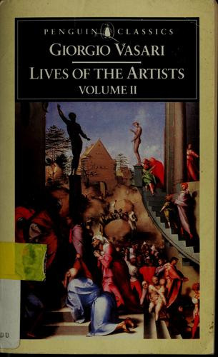 The Lives of the Artists Volume 1 front cover by Giorgio Vasari, ISBN: 0140445005