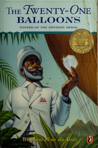 The Twenty-One Balloons front cover by William Pene Du Bois, ISBN: 0140320970
