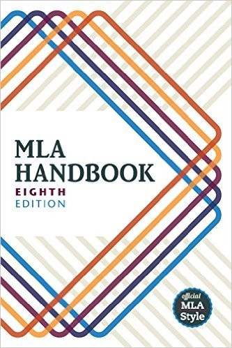 MLA Handbook (Eighth Edition) front cover by The Modern Language Association of America, ISBN: 1603292624