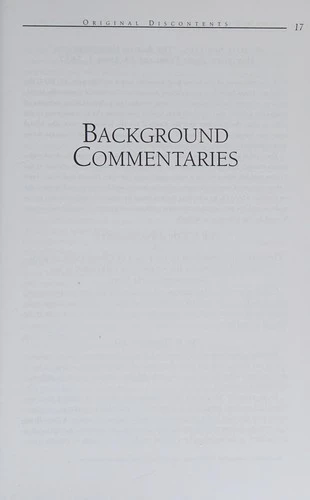 Original Discontents: Commentaries on the Creation of Connecticut's Constitution of 1818 (Published in Association with the Acorn Club.) front cover by Richard Buel Jr., George J. Willauer, ISBN: 0615134378