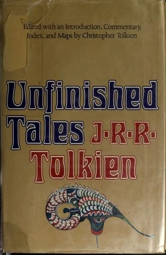 Unfinished Tales of Numenor and Middle-earth front cover by J.R.R. Tolkien, ISBN: 0395299179