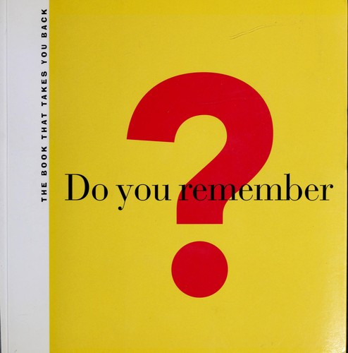 Do You Remember (Hallmark Edition) front cover by Michael Gitter, ISBN: 0811836312