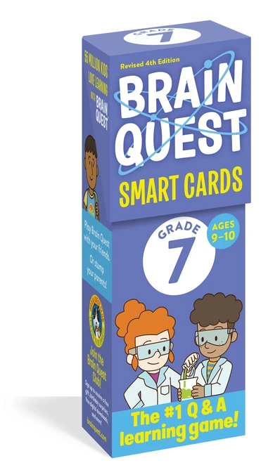 Brain Quest 7th Grade Smart Cards Revised 4th Edition (Brain Quest Decks) front cover by Workman Publishing, ISBN: 152352393X