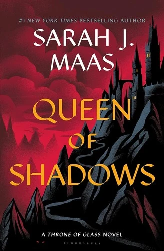 Queen of Shadows 4 Throne of Glass front cover by Sarah J. Maas, ISBN: 1639731016