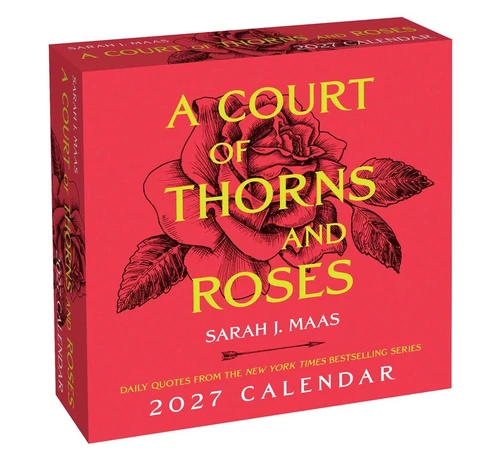 Court of Thorns and Roses 2027 Daily Calendar front cover, ISBN: 9798881611408