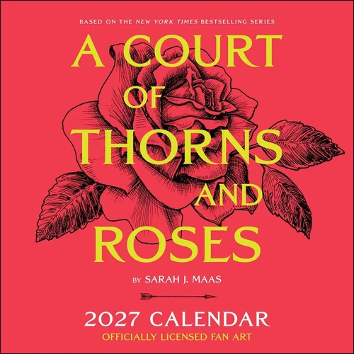 Court of Thorns and Roses Officially Licensed Fan Art 2027 Wall Calendar front cover, ISBN: 9798881611422