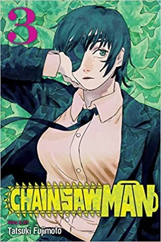 Chainsaw Man 3 front cover by Tatsuki Fujimoto, ISBN: 1974709957