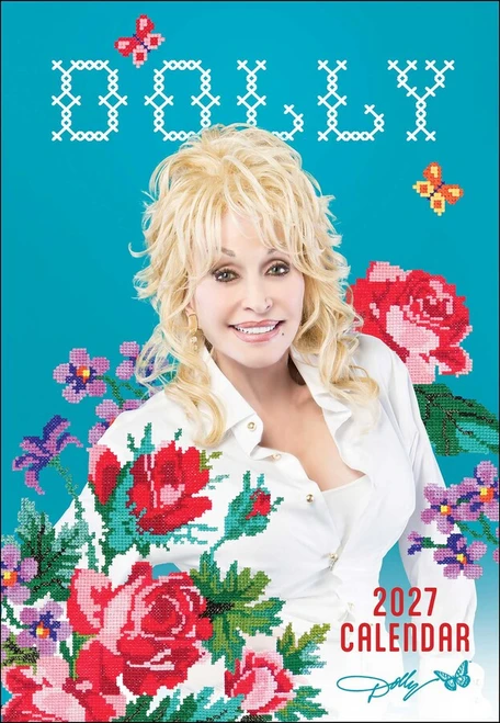 Dolly Parton 2027 Monthly Pocket Planner front cover by Dolly Parton, Andrews McMeel Publishing, ISBN: 9798881606633