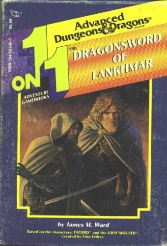Dragonsword of Lankhmar: 1 on 1 Adventure Gamebooks (Advanced Dungeons & Dragons) front cover by James M Ward, ISBN: 0880382899