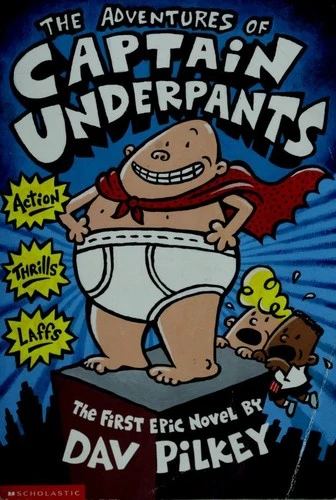 The Adventures of Captain Underpants 1 Captain Underpants front cover by Dav Pilkey, ISBN: 0590846280