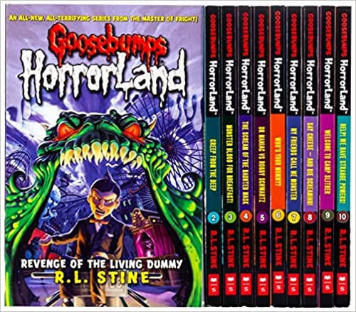 Goosebumps Horrorland #1-10 front cover by R L Stine, ISBN: 1407135910