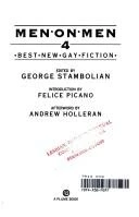 Men on Men 4: Best New Gay Fiction front cover by George Stambolian, ISBN: 0452268567