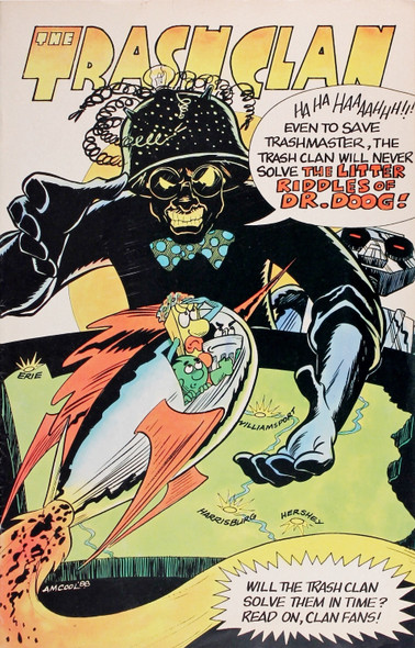 The Trashclan - the Litter Riddles of Dr. Doog front cover by Michael Dutko