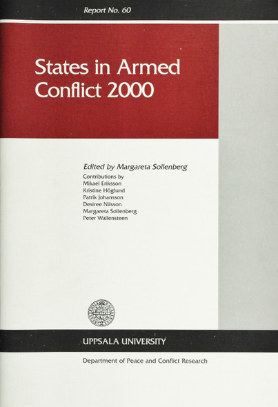 States In Armed Conflict 2000: Report No. 60 front cover