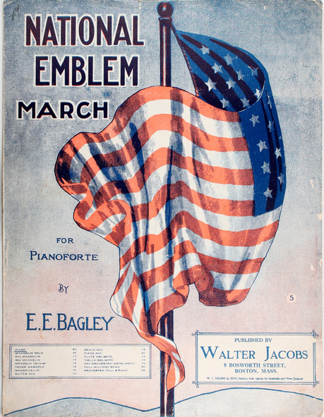 National Emblem March front cover by E. E. Bagley