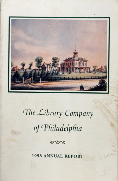 The Library Company of Philadelphia 1998 Annual Report front cover