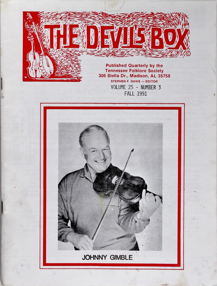 The Devil's Box (Volume 25, No 3, Fall 1991) front cover by Stephen F. Davis